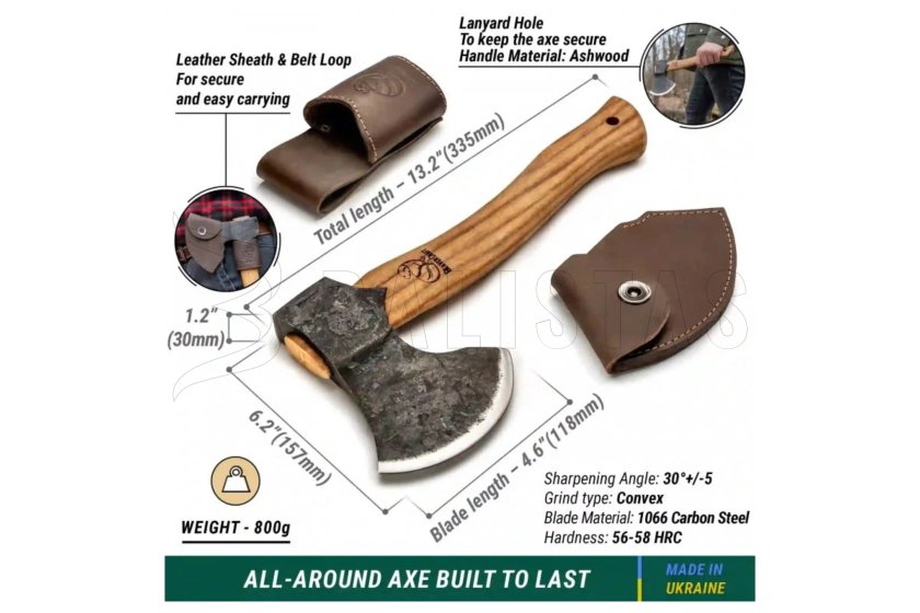 Fejsze BeaverCraft Bushcraft Splitting Axe AX3 2