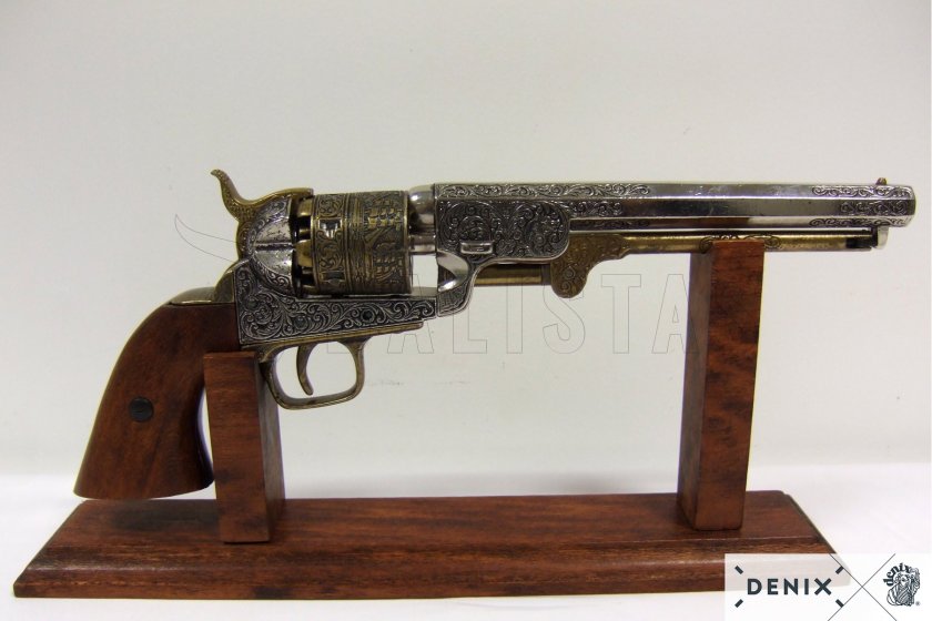 Colt Navy 1851 replika – sárgaréz 2