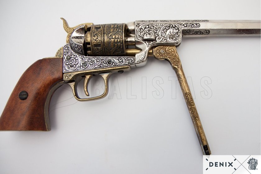 Colt Navy 1851 replika – sárgaréz 11