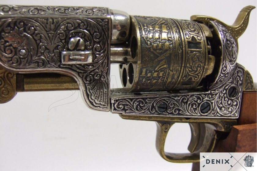 Colt Navy 1851 replika – sárgaréz 8