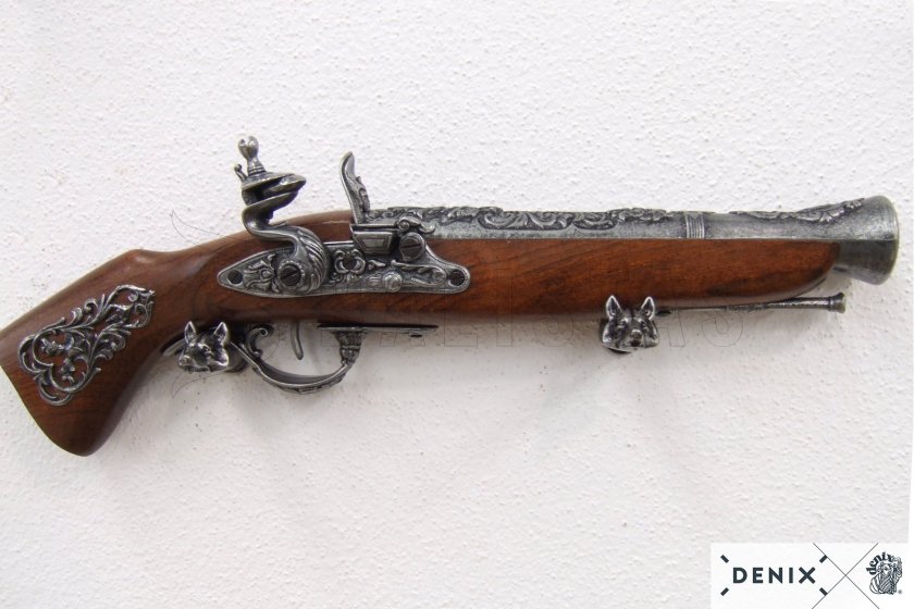 Replika kovás pisztoly Blunderbuss, Ausztria 18. század 10