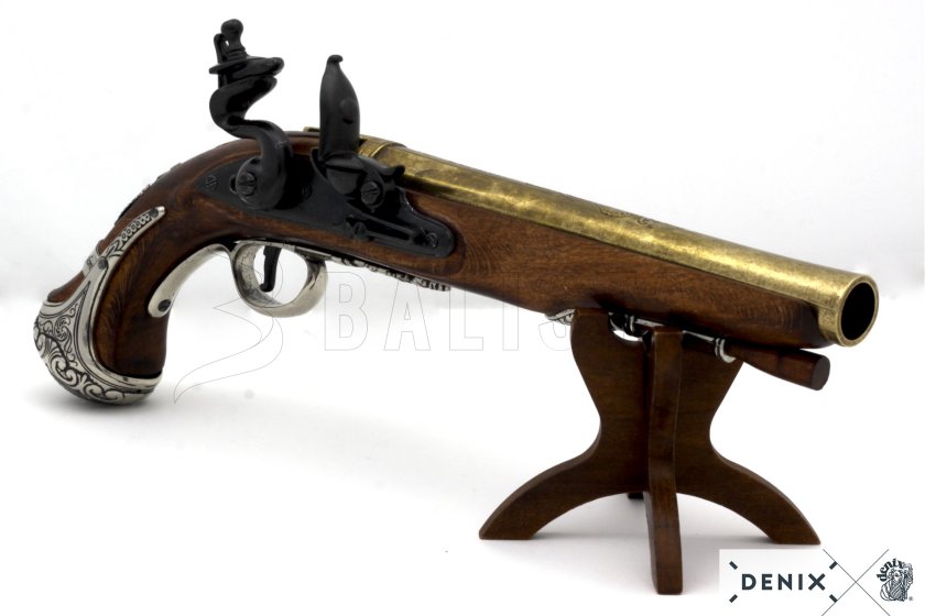 George Washington tábornok kovás pisztolyának replikája, Anglia 18. sz. 4