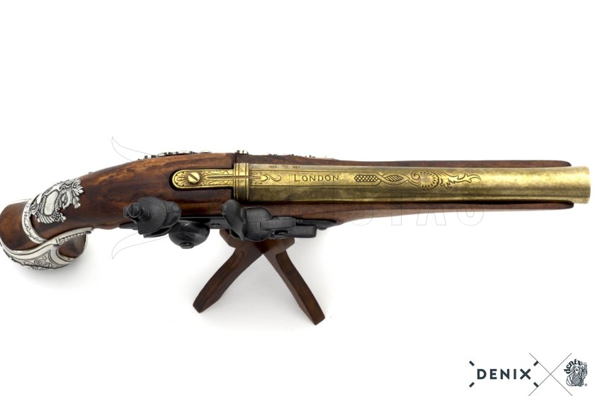George Washington tábornok kovás pisztolyának replikája, Anglia 18. sz. 18