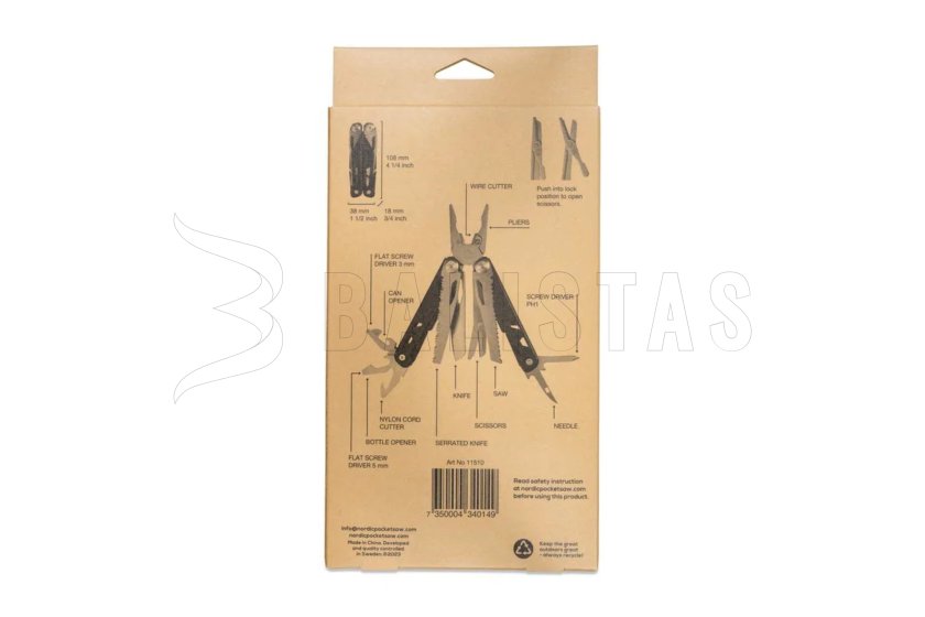 Multifunkciós kés Nordic Pocket Saw Multi-Tool 13 8