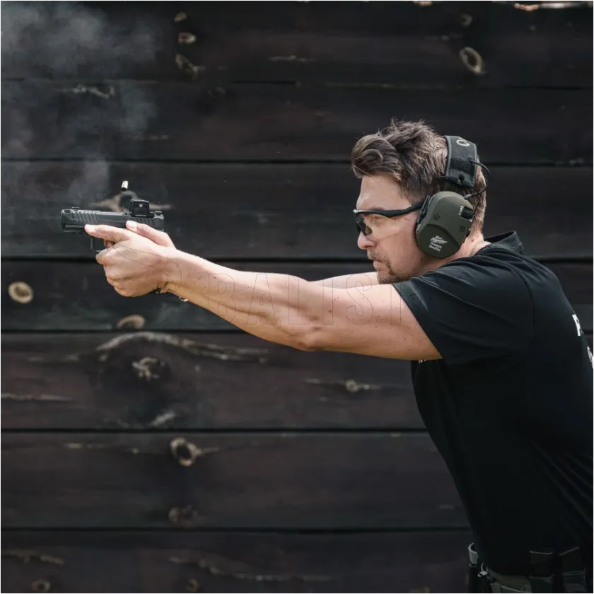 Aktív lövészeti fültok RealHunter Active ProSHOT QuadTAC olívazöld 10