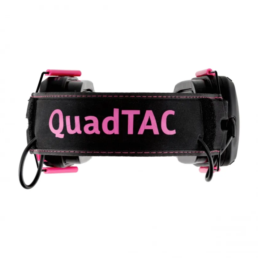 Aktív lövészeti fültok RealHunter Active ProSHOT QuadTAC Devil Pink 7