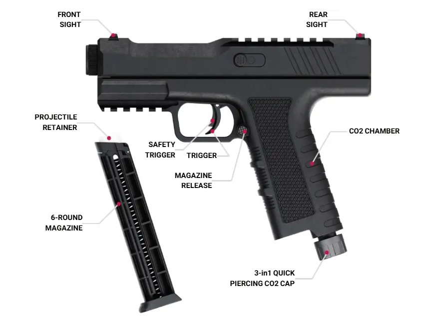 Pistole T4E NxWerks PISTELLE X-68 Gen2 02
