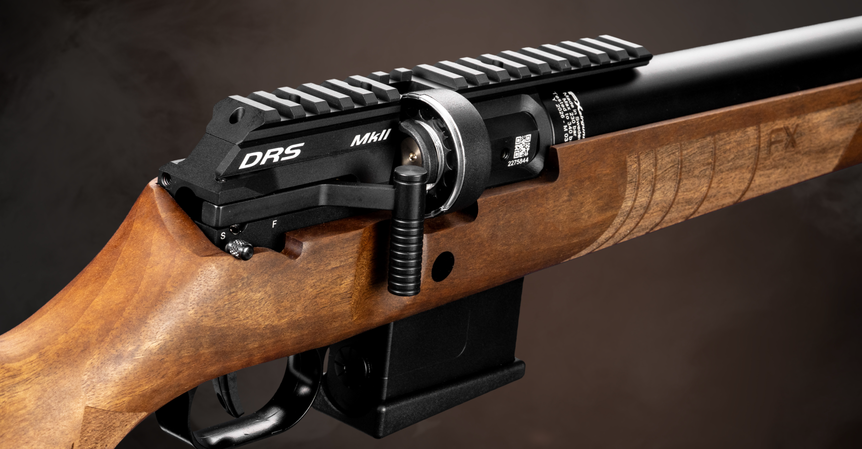 FX DRS MKII Classic Walnut légpuska szöveg 2