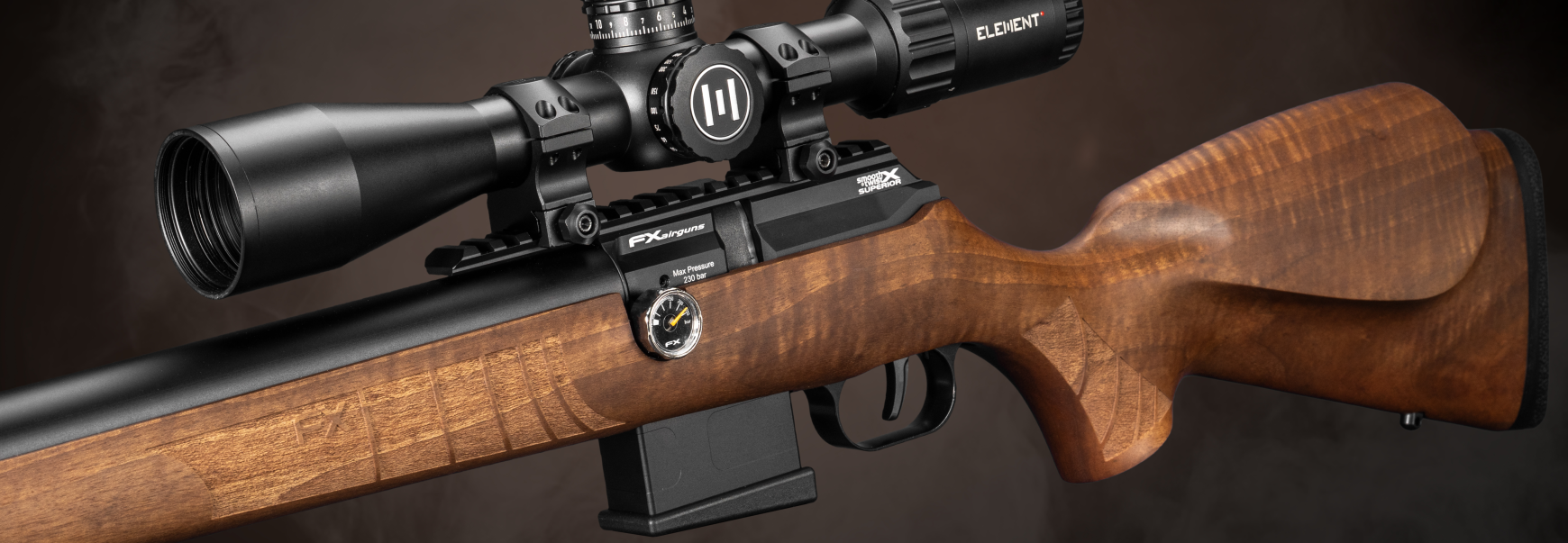 FX DRS MKII Classic Walnut légpuska szöveg 3